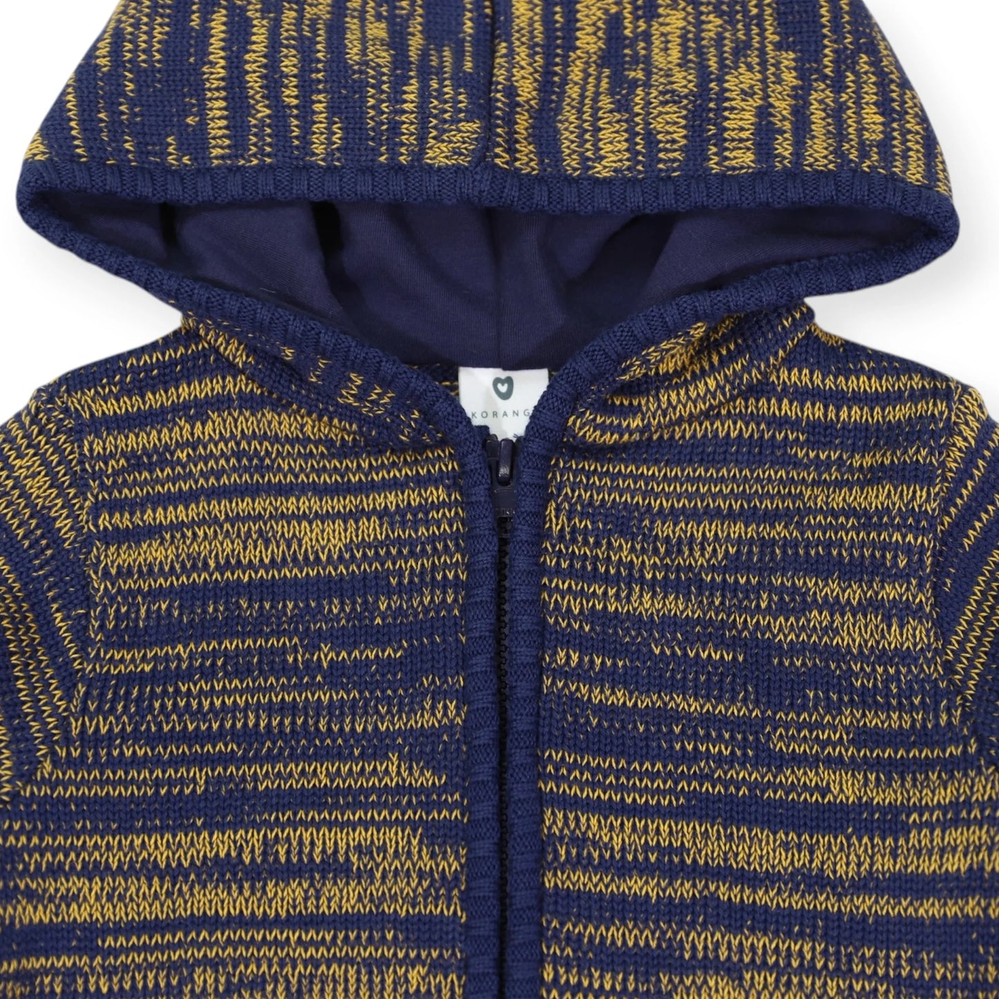 Fleck Knit Zip Jacket - Charcoal