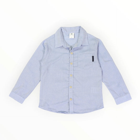 Soft Cotton Textured Shirt | Blue