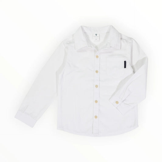 Soft Cotton Textured Shirt | White