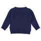 Classic Winter Cable Knit Sweater - Navy