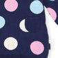 Polkadot Knitted Dress - Navy