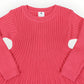 Rib Knit Flare Dress - Hot Pink