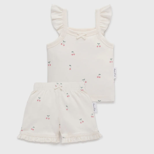 Cherry Ruffle Set