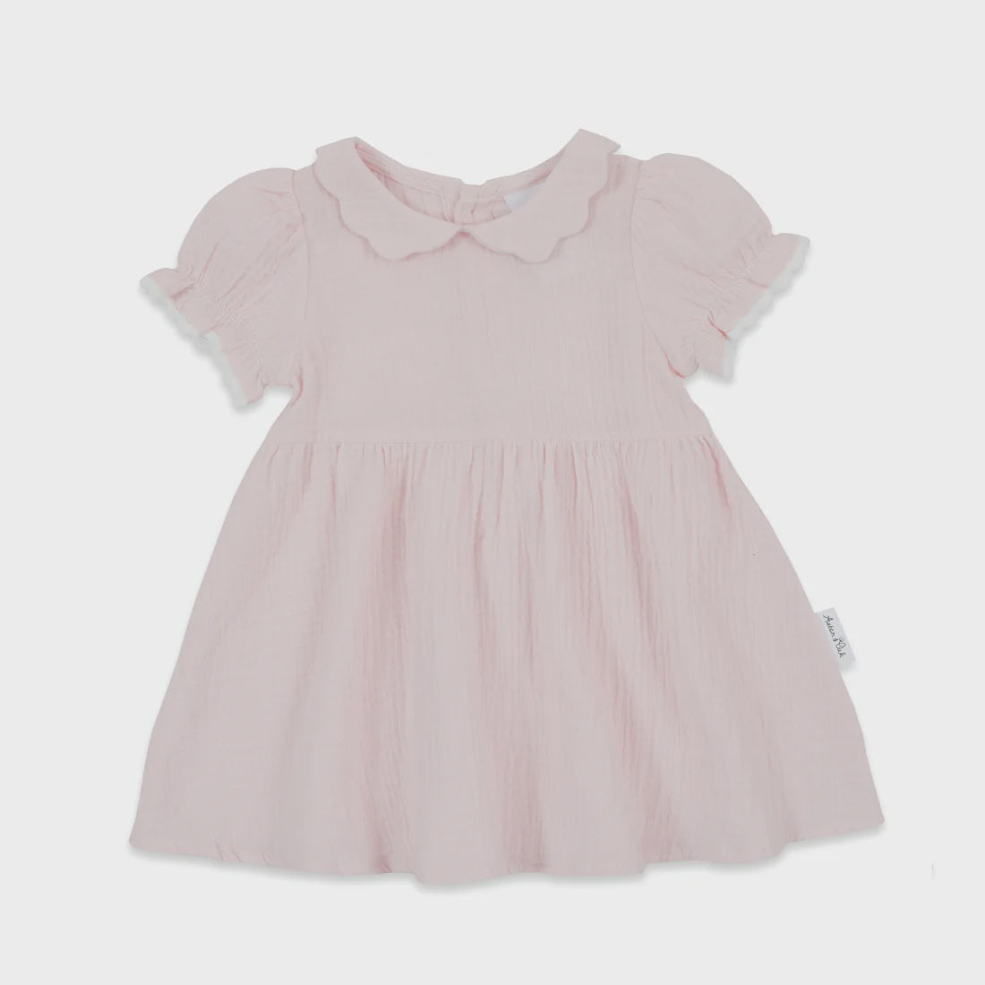 Pink Muslin Trim Dress