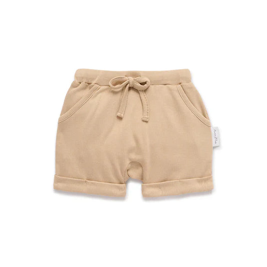Almond Rib Harem Shorts