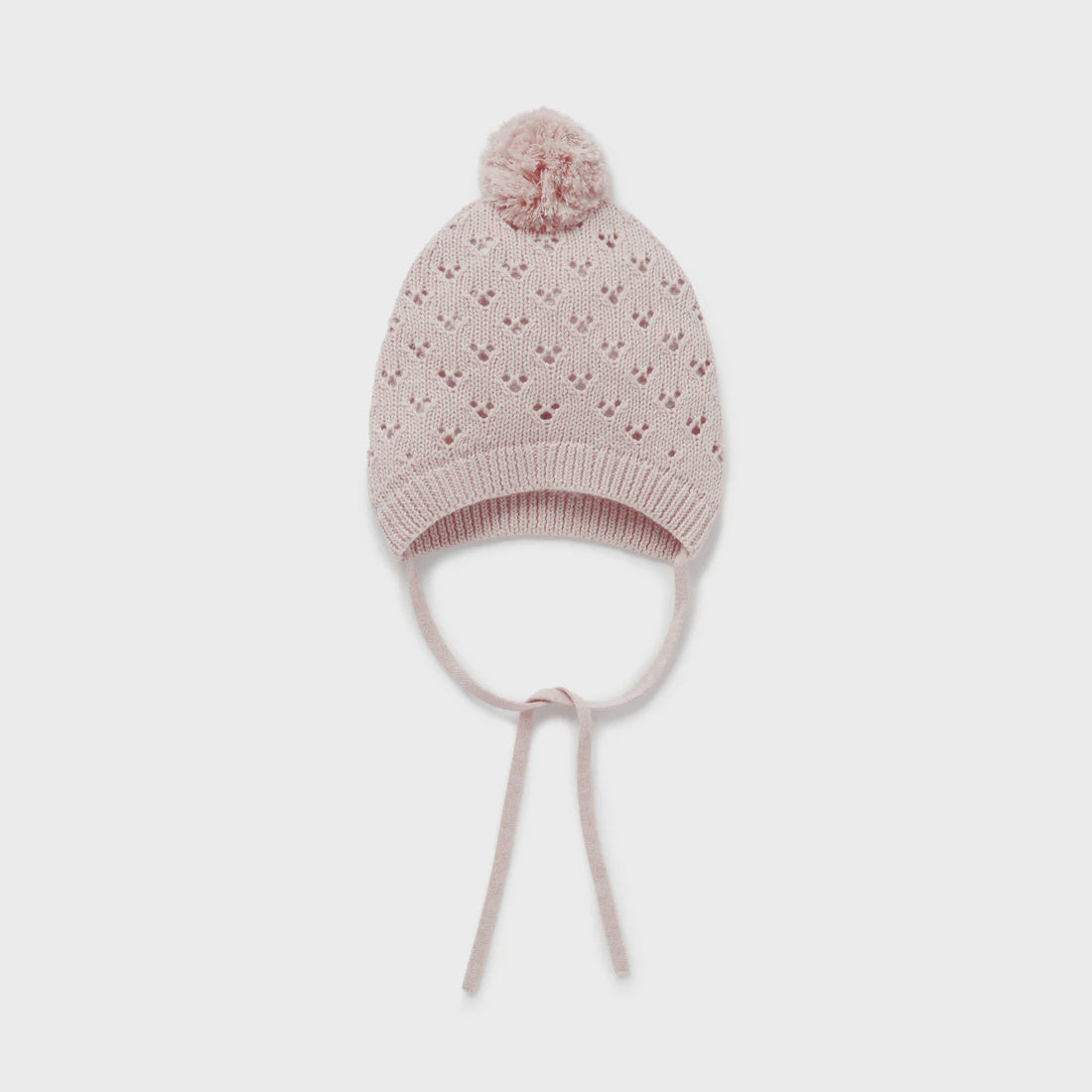Rose Blush Knit Bonnet