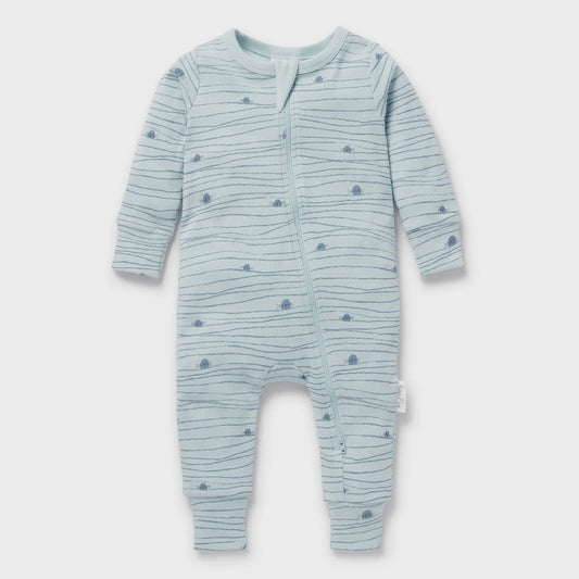 Seal Rib Zip Romper