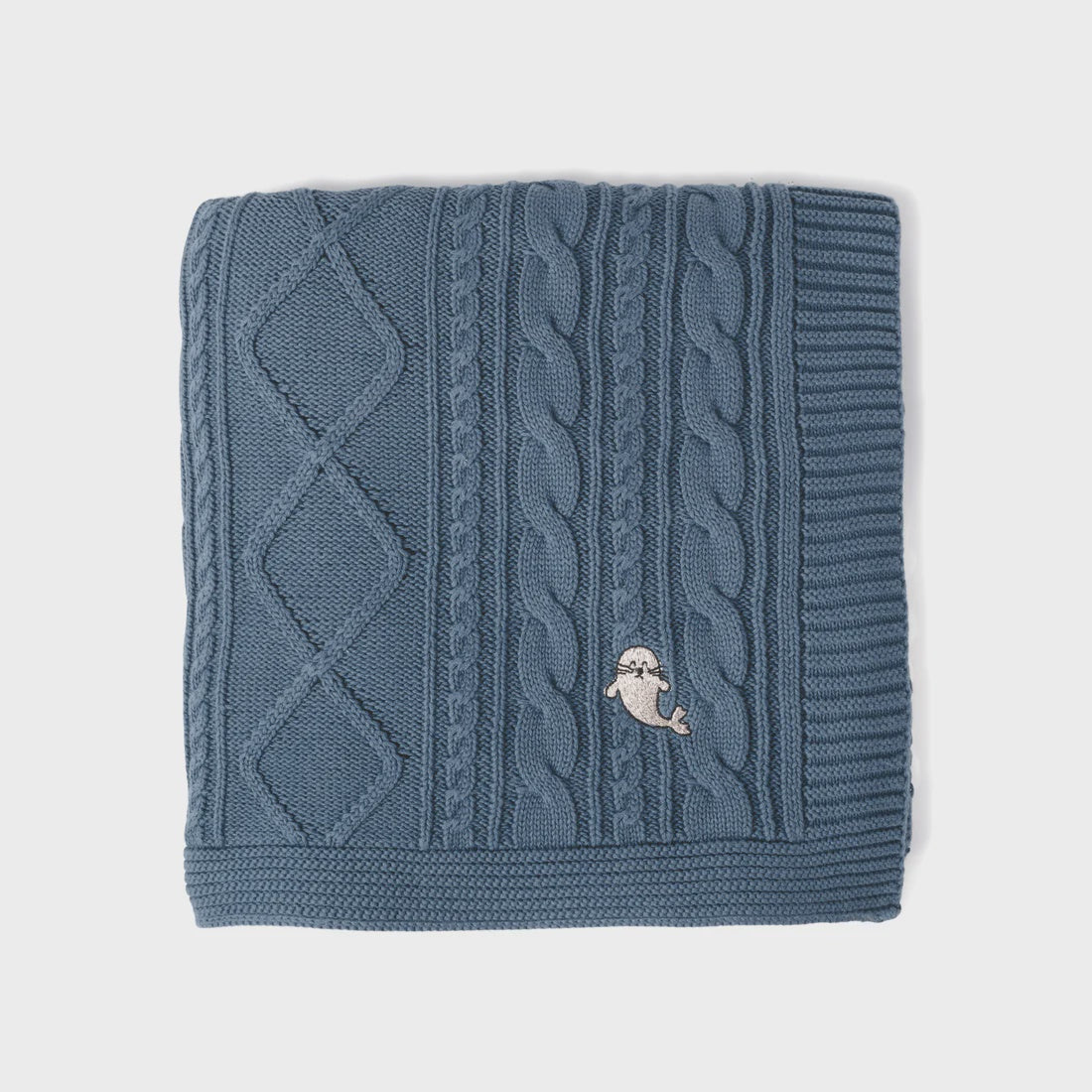 Bluestone Cable Knit Blanket