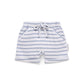 Blue Stripe Rib Shorts