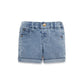 Mid Wash Denim Shorts