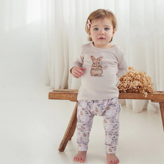Bunny Print LS Top