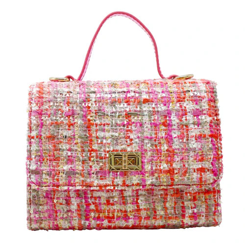 Tweed Pink Handbag