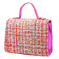 Tweed Pink Handbag
