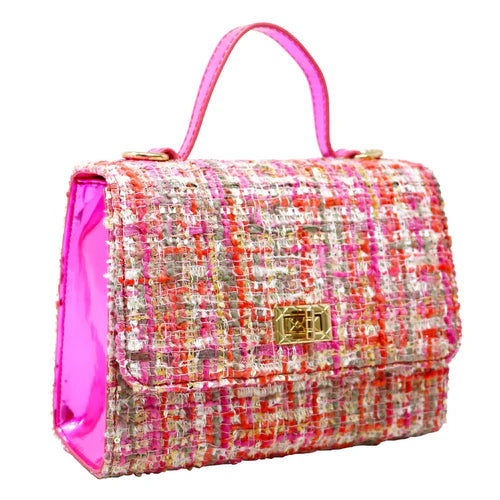 Tweed Pink Handbag