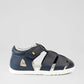 SU Tidal Navy leather sandel