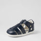 SU Tidal Navy leather sandel
