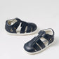 SU Tidal Navy leather sandel