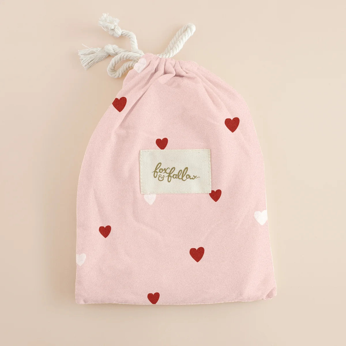 Little Hearts Organic Fitted Cot Sheet