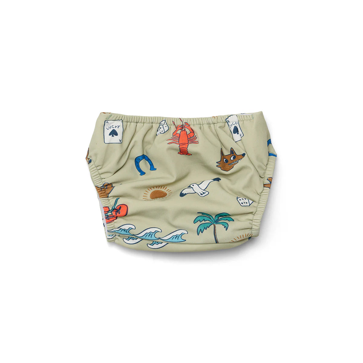 REUSABLE SWIM NAPPY Lucky Days Sage