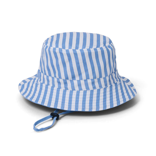 REVERSIBLE BUCKET HAT Sky Blue Stripe