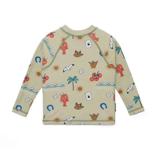 BABY RASH VEST Lucky Days Sage