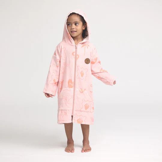 EVERYWHERE ZIP-UP TOWEL Pink