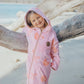 EVERYWHERE ZIP-UP TOWEL Pink