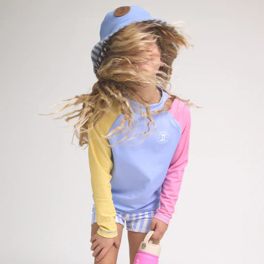 LONG SLEEVE RASH VEST Pop Colourblock