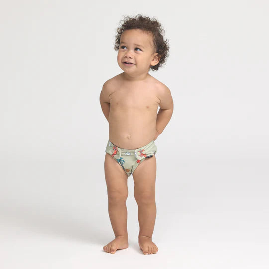 REUSABLE SWIM NAPPY Lucky Days Sage