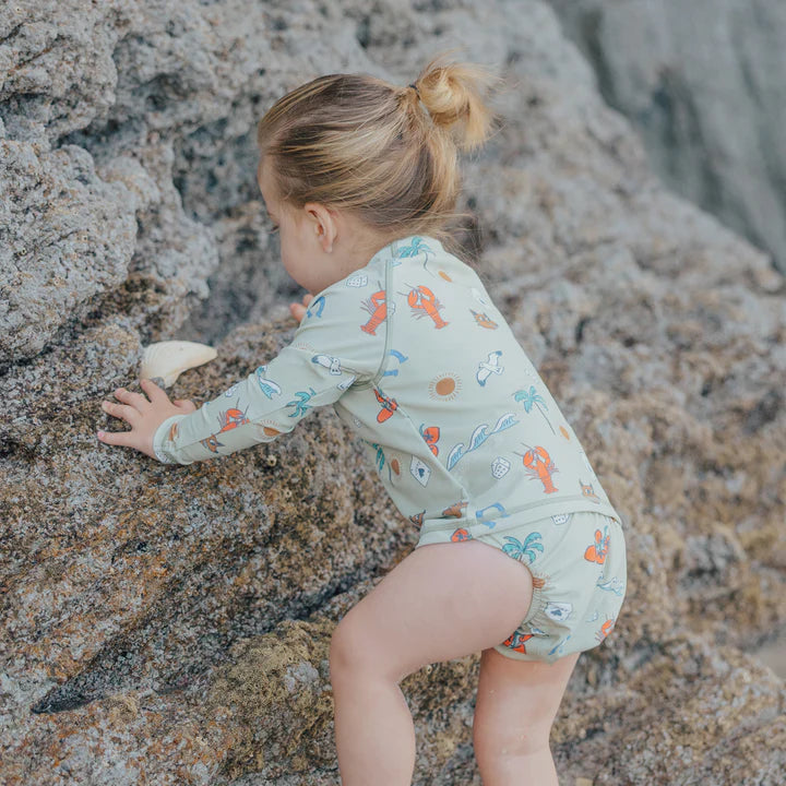 REUSABLE SWIM NAPPY Lucky Days Sage