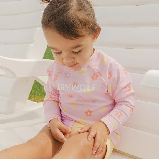 BABY RASH VEST Hibiscus Bloom