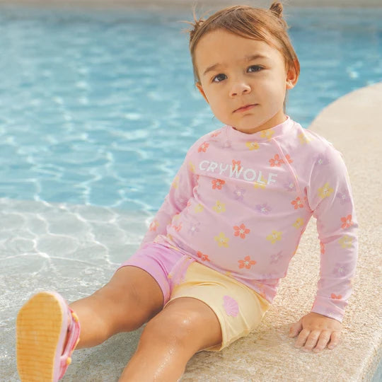 BABY RASH VEST Hibiscus Bloom