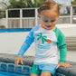 BABY RASH VEST Seaside Colourblock