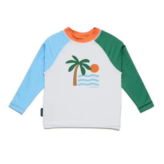 BABY RASH VEST Seaside Colourblock