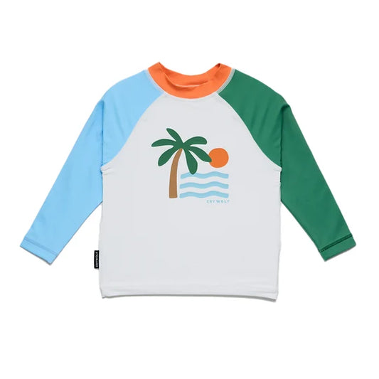 BABY RASH VEST Seaside Colourblock