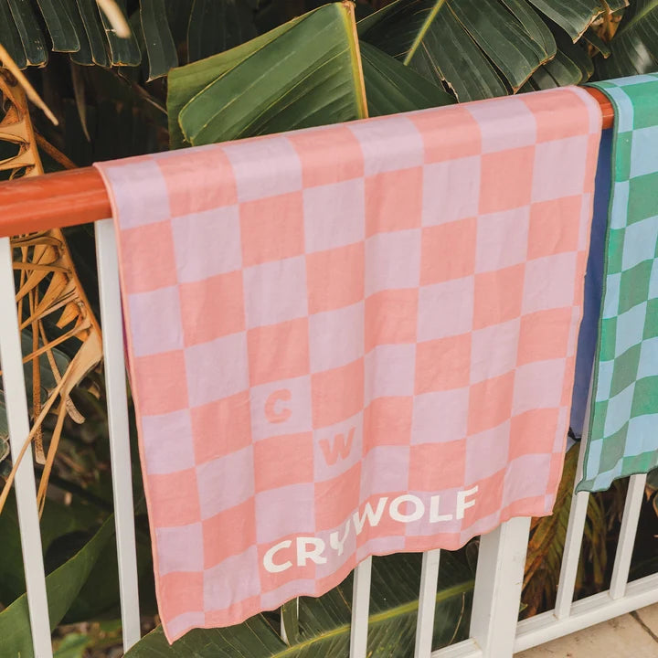 RAPID DRY TOWEL Flamingo Check