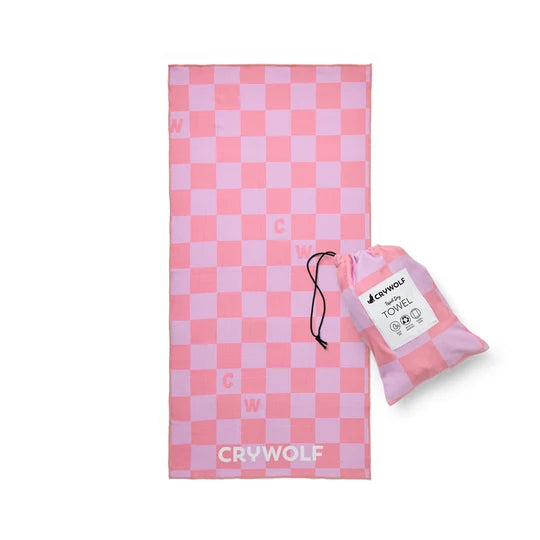 RAPID DRY TOWEL Flamingo Check