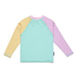 LONG SLEEVE RASH VEST Poolside Colourblock