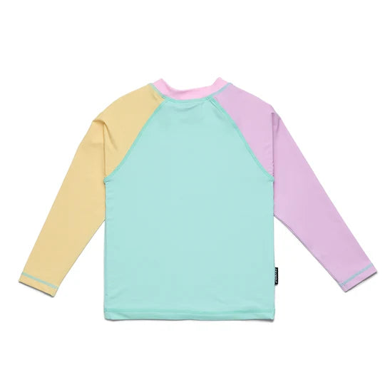 LONG SLEEVE RASH VEST Poolside Colourblock