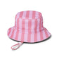 REVERSIBLE BUCKET HAT Flamingo Stripe