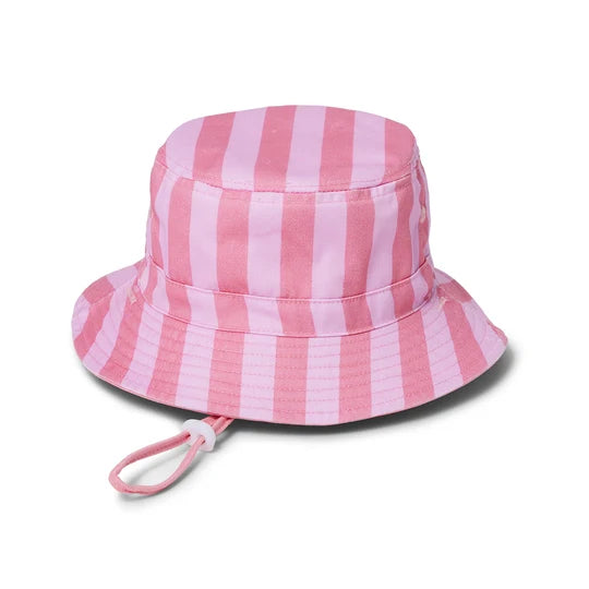 REVERSIBLE BUCKET HAT Flamingo Stripe