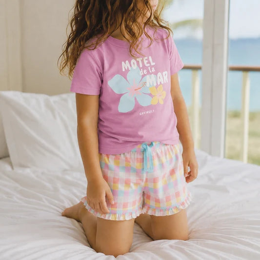 SHORT SLEEVE SLEEP SET Motel de la Mar