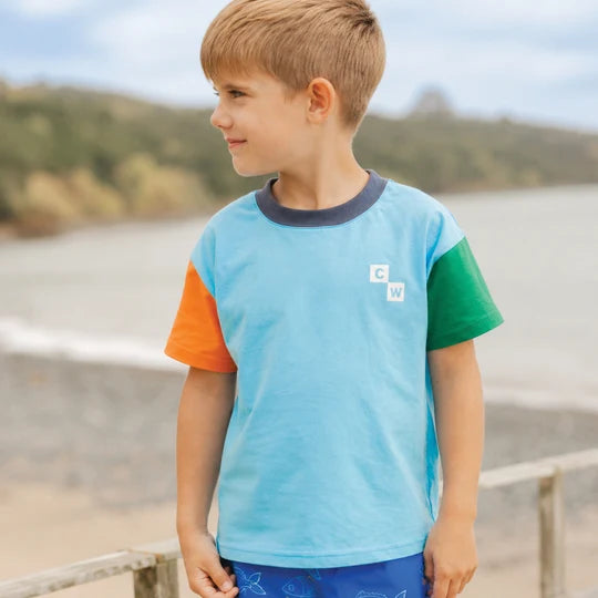 SUN SMART T-SHIRT Seaside Colourblock