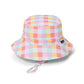 SWIM BUCKET HAT Pop Gingham