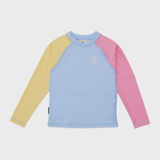 LONG SLEEVE RASH VEST Pop Colourblock