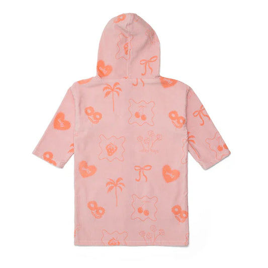 EVERYWHERE ZIP-UP TOWEL Pink