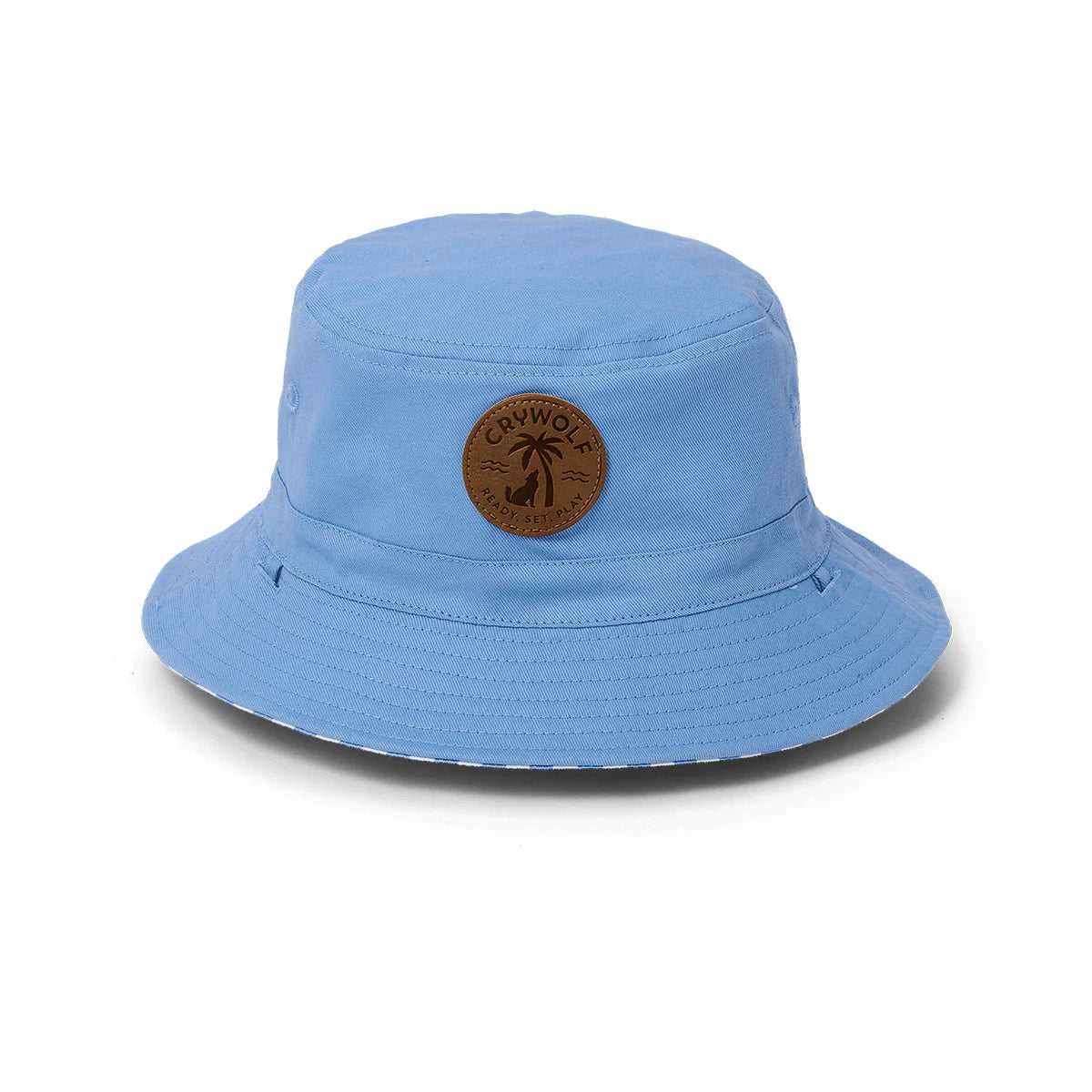 REVERSIBLE BUCKET HAT Sky Blue Stripe