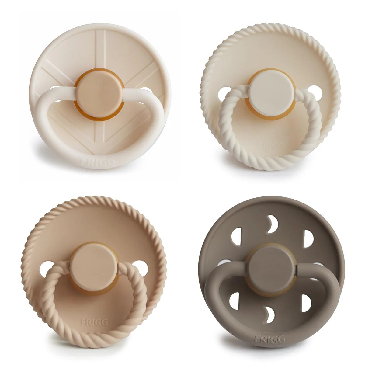 FRIGG Multi Pacifier 4 Pack Latex | 6+mths | Crystal Sparkle