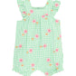 GROW WILD EMBROIDERED CHECK ROMPER