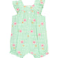 GROW WILD EMBROIDERED CHECK ROMPER